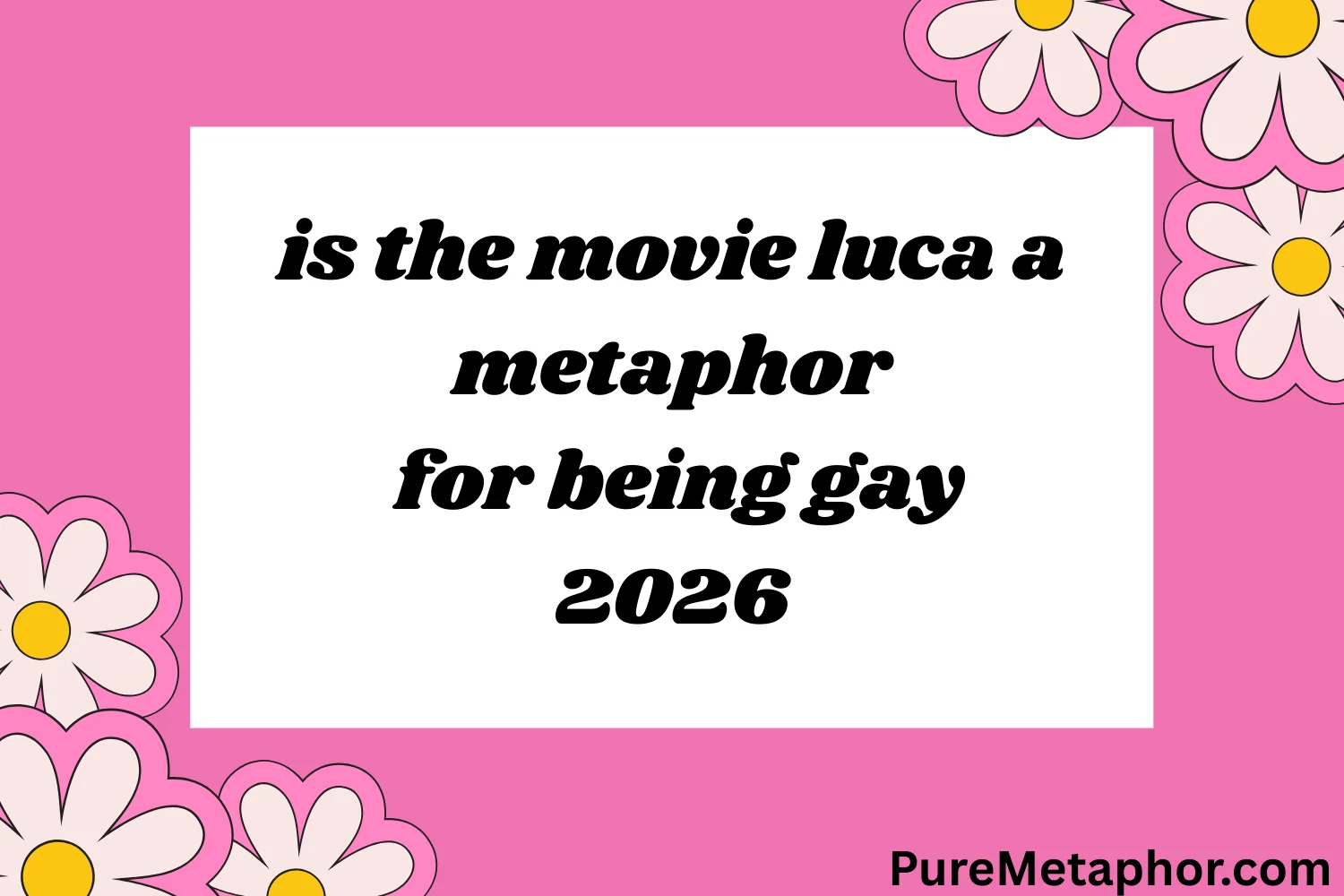 is the movie luca a metaphor for being gay