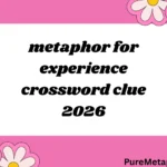 metaphor for experience crossword clue