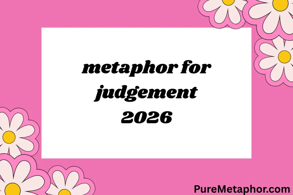 metaphor for judgement