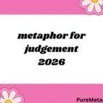 metaphor for judgement