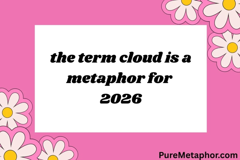 the term cloud is a metaphor for
