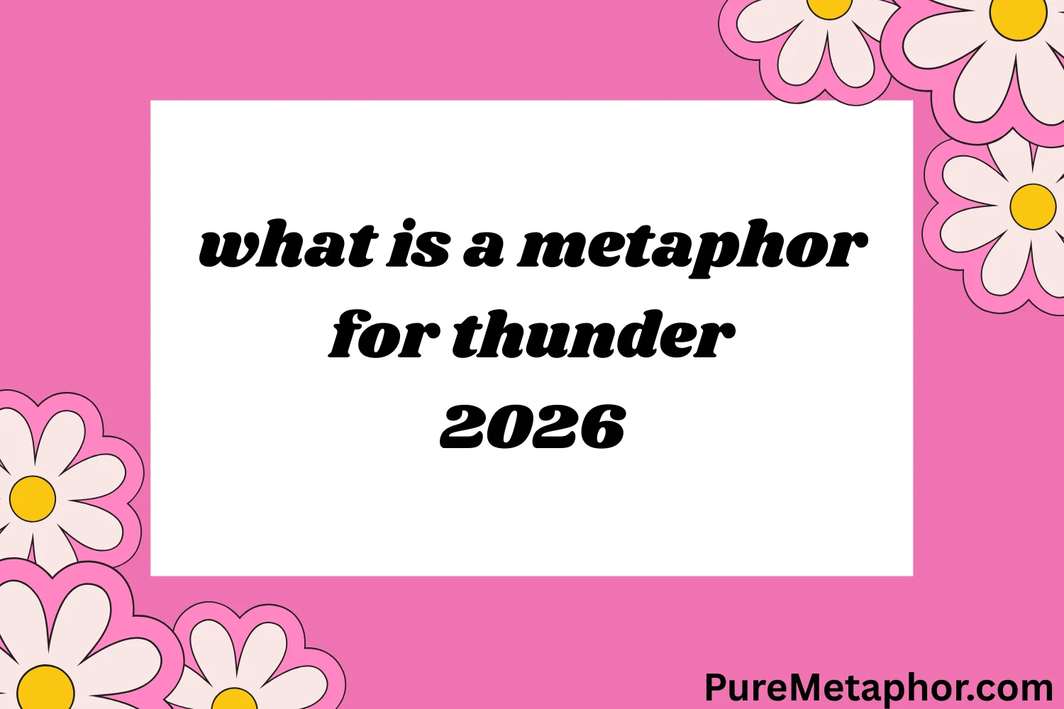 what is a metaphor for thunder