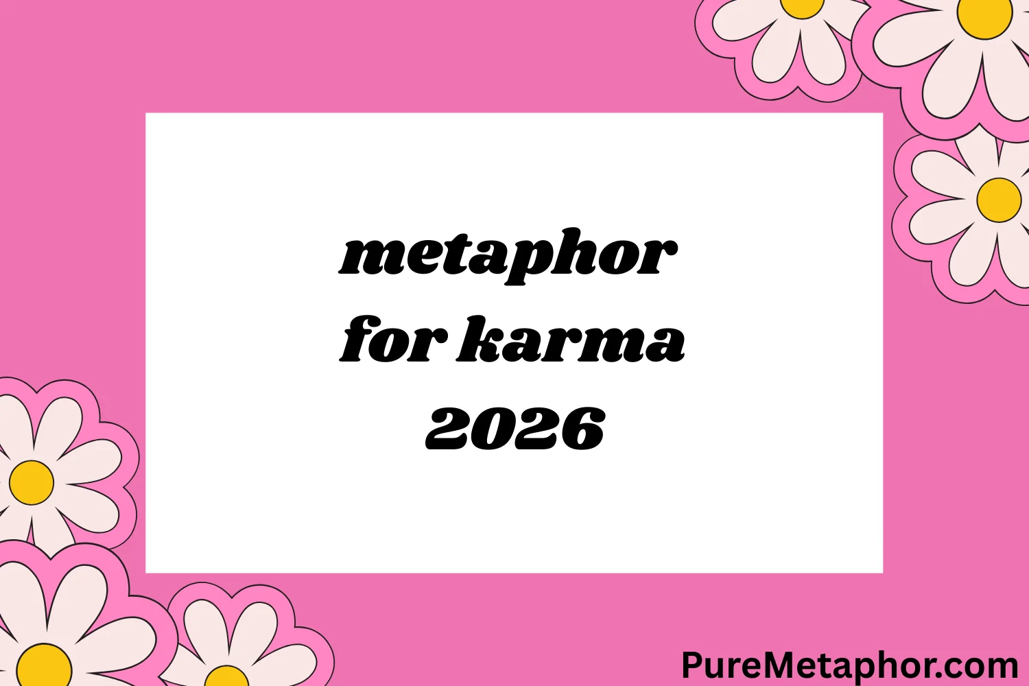 metaphor for karma