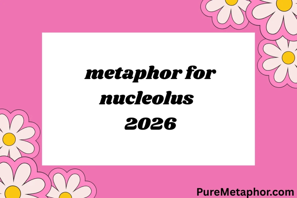 metaphor for nucleolus