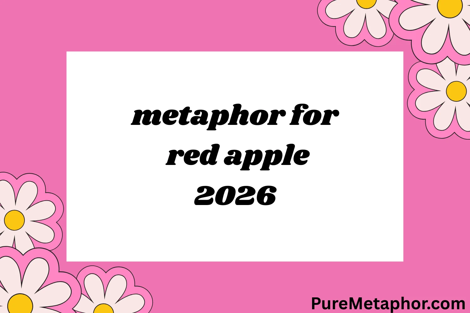 metaphor for red apple