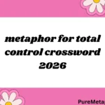 metaphor for total control crossword