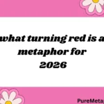 what turning red is a metaphor for