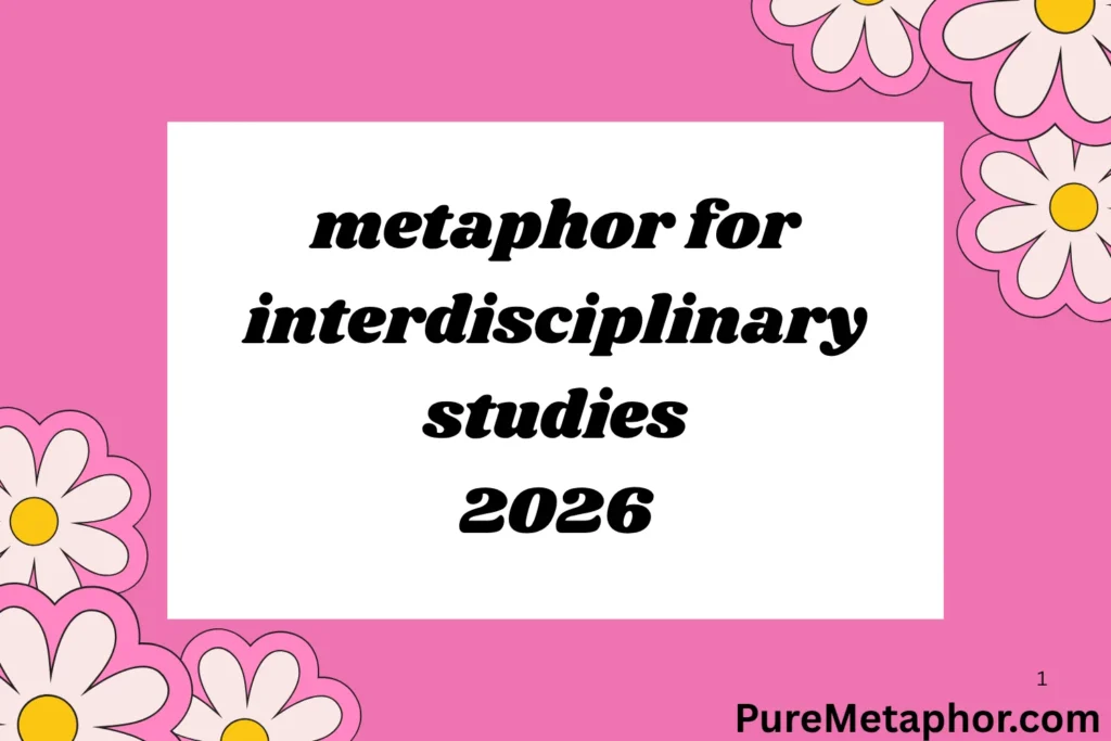 metaphor for interdisciplinary studies