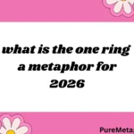 what is the one ring a metaphor for
