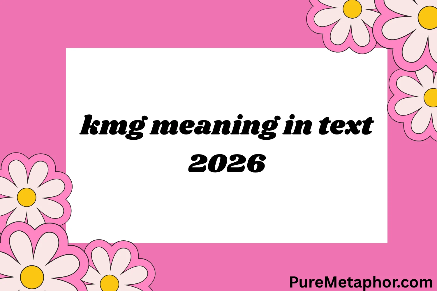 kmg meaning in text