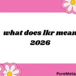 what does lkr mean