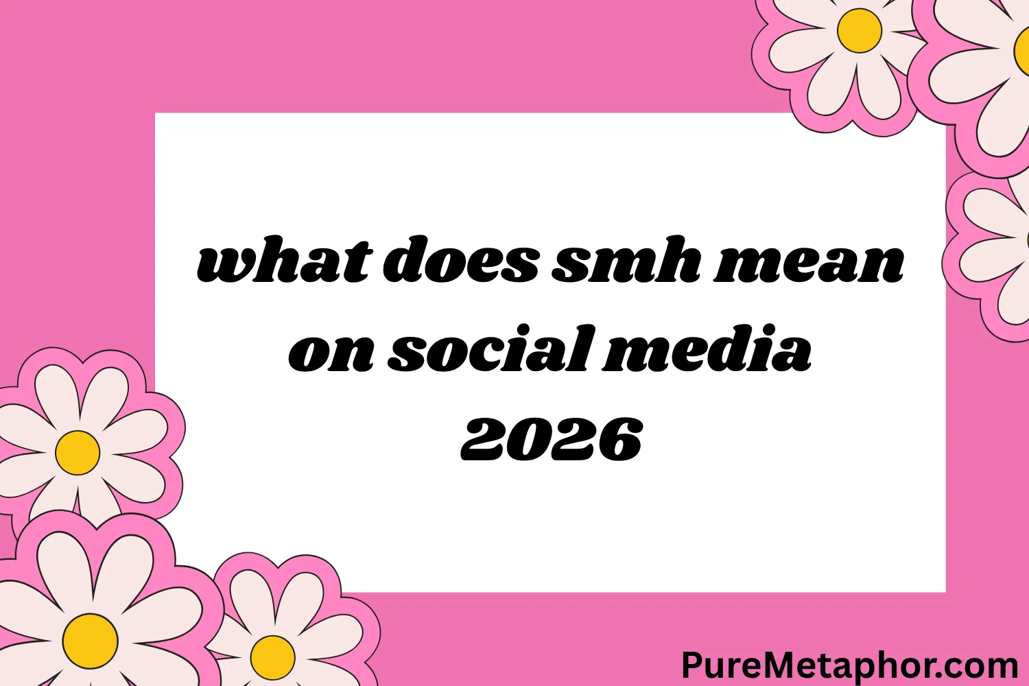 what does smh mean on social media
